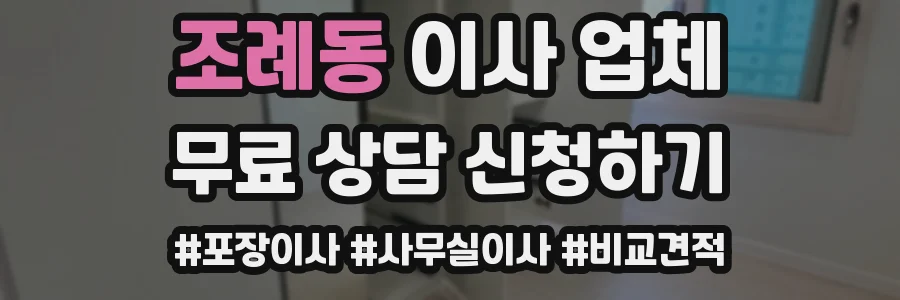 조례동 이사 업체