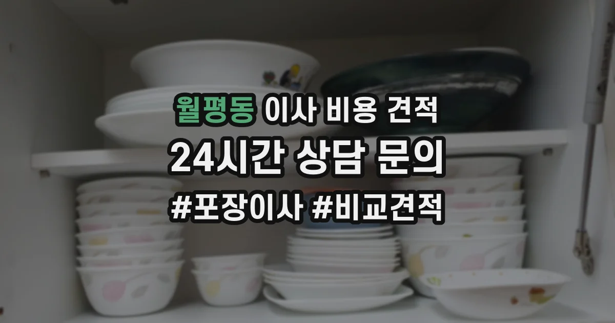 월평동 이사 비용 견적