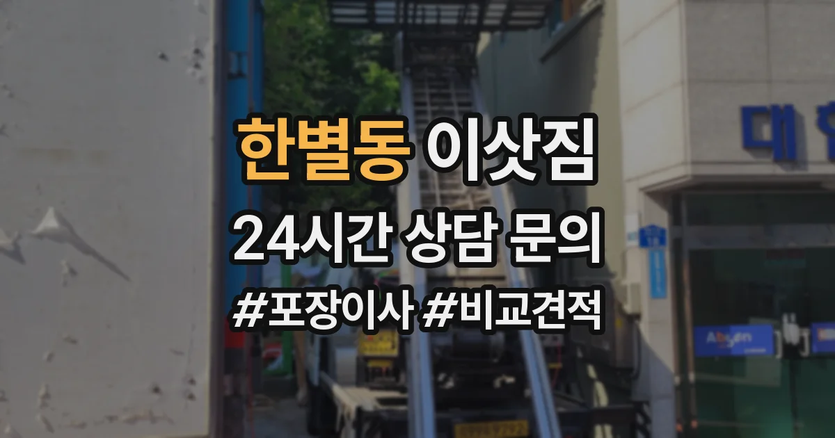 한별동 이삿짐