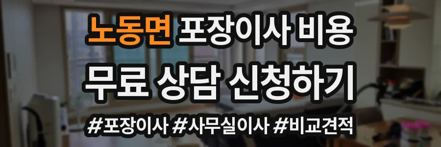 노동면 포장이사 비용