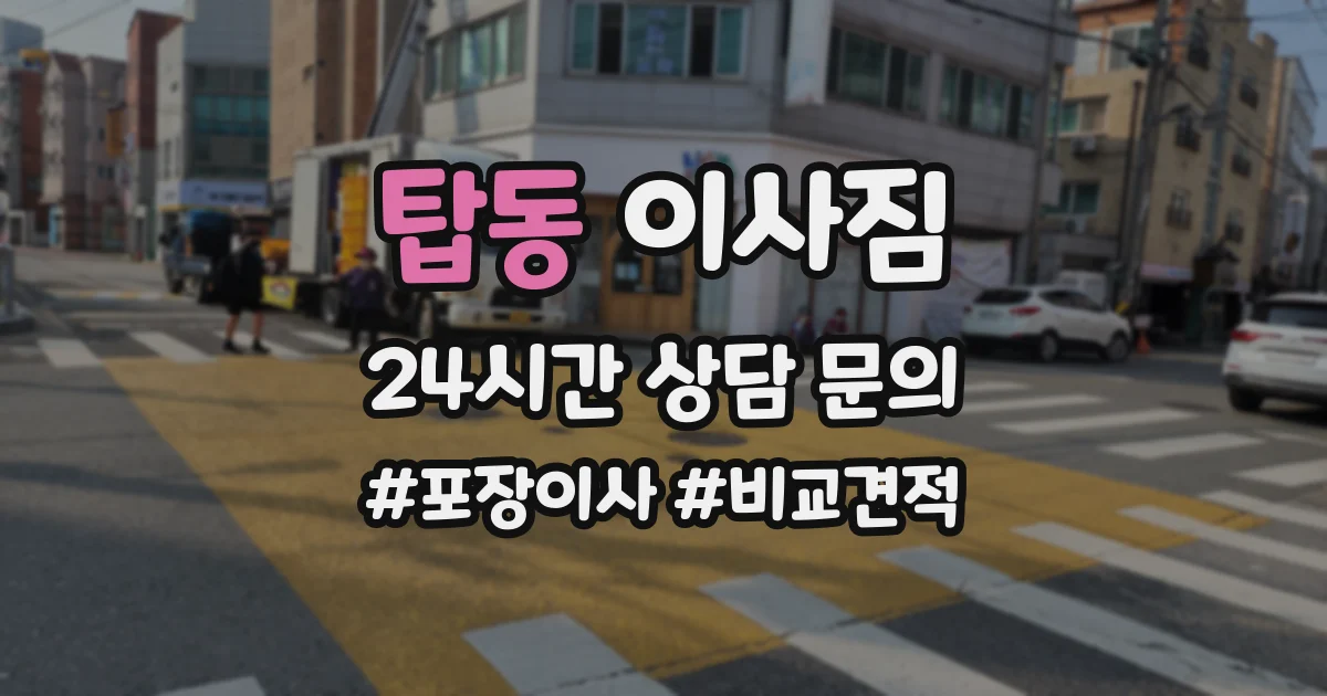 탑동 이사짐