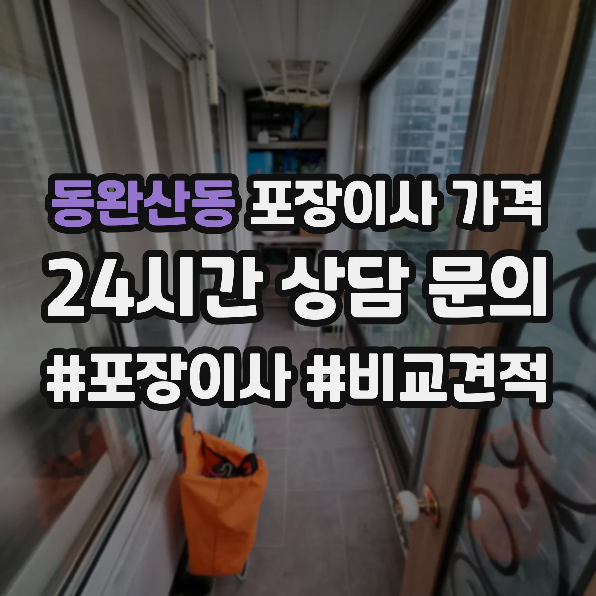 동완산동 포장이사 가격