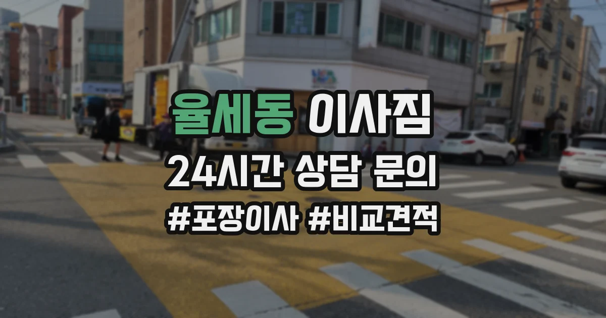 율세동 이사짐