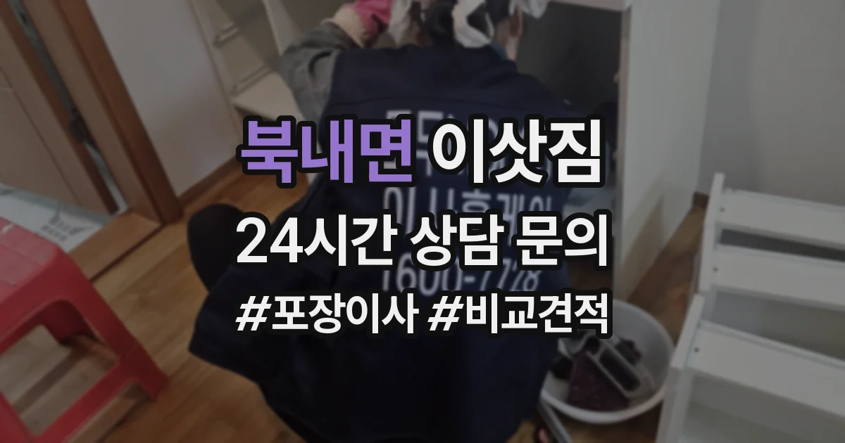 북내면 이삿짐