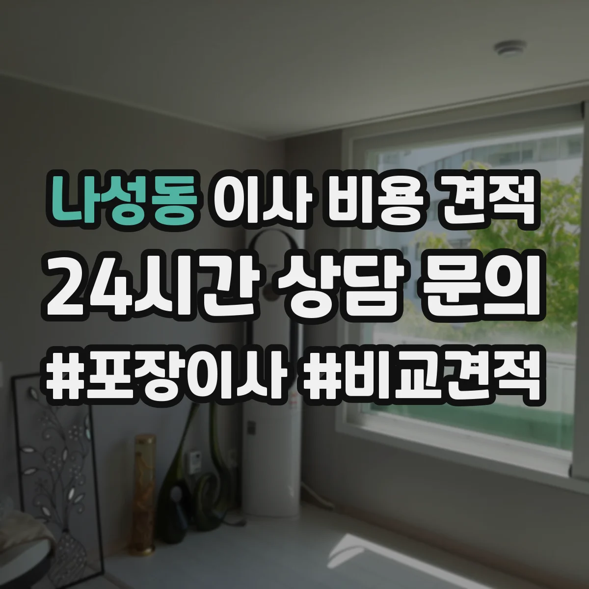 나성동 이사 비용 견적
