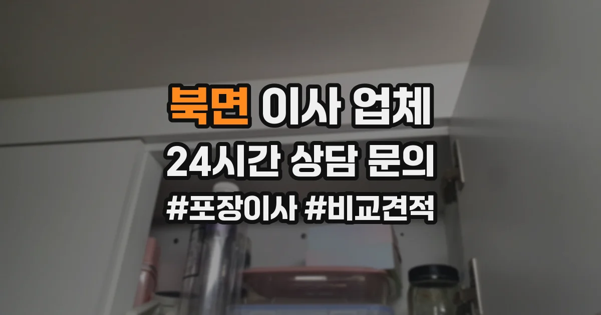 북면 이사 업체