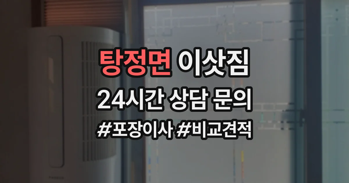 탕정면 이삿짐