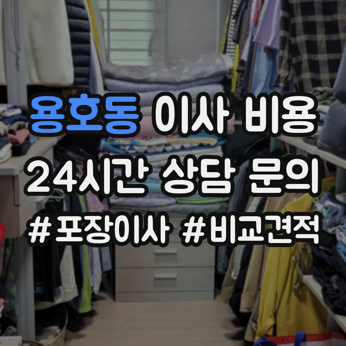 용호동 이사 비용