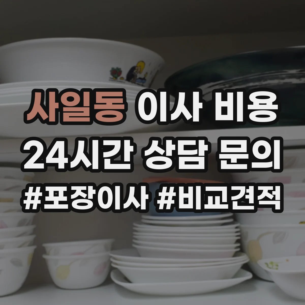 사일동 이사 비용