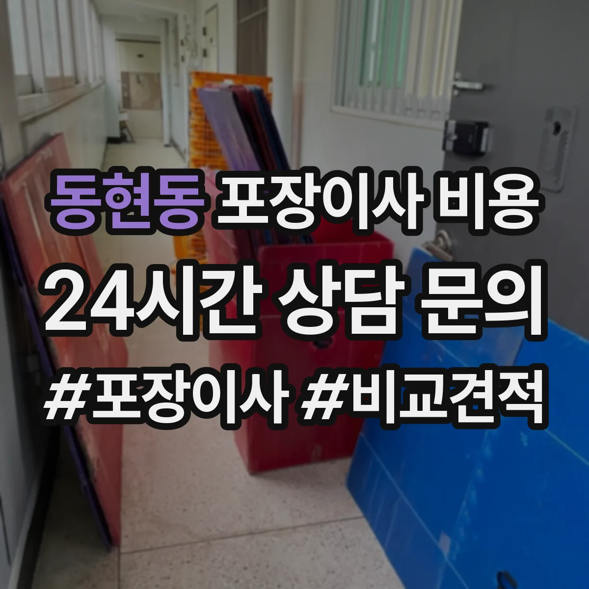 동현동 포장이사 비용