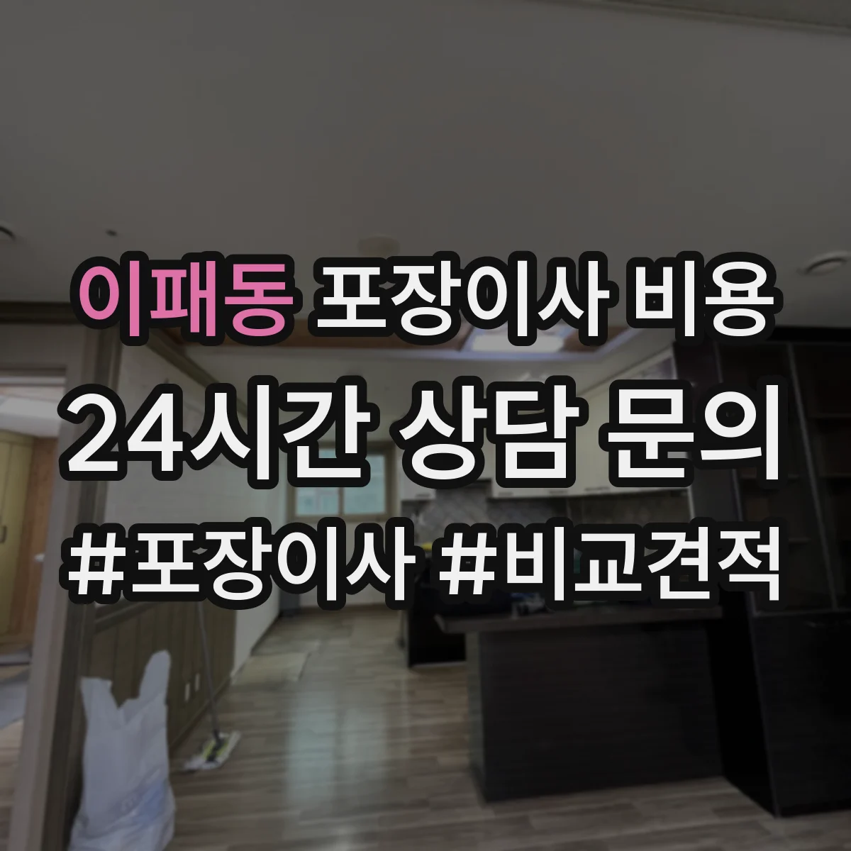 이패동 포장이사 비용