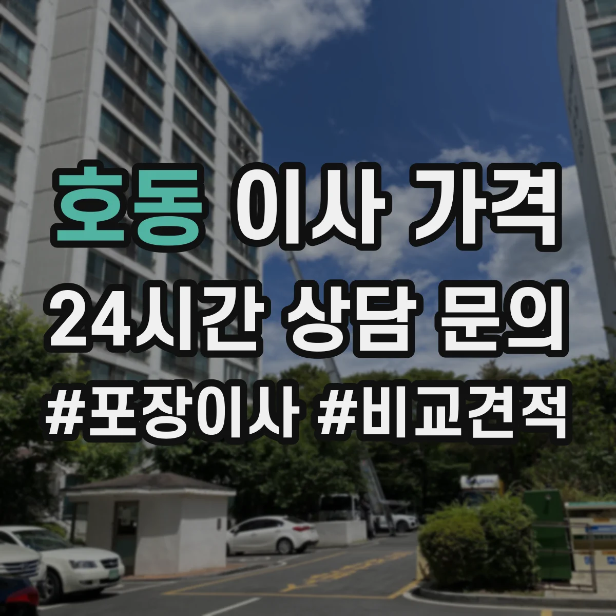 호동 이사 가격