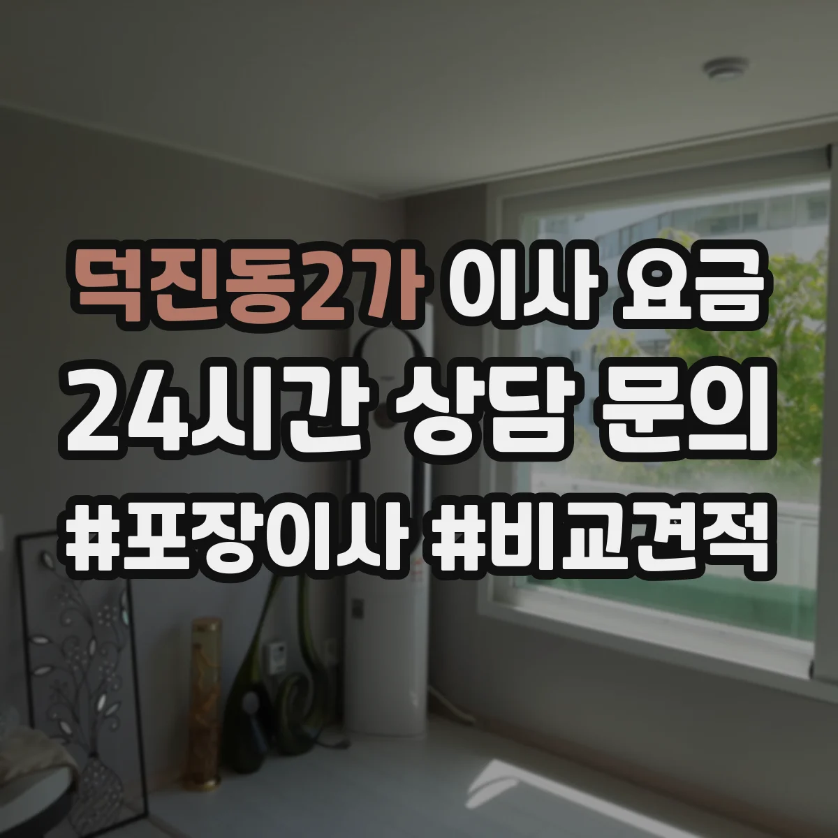 덕진동2가 이사 요금