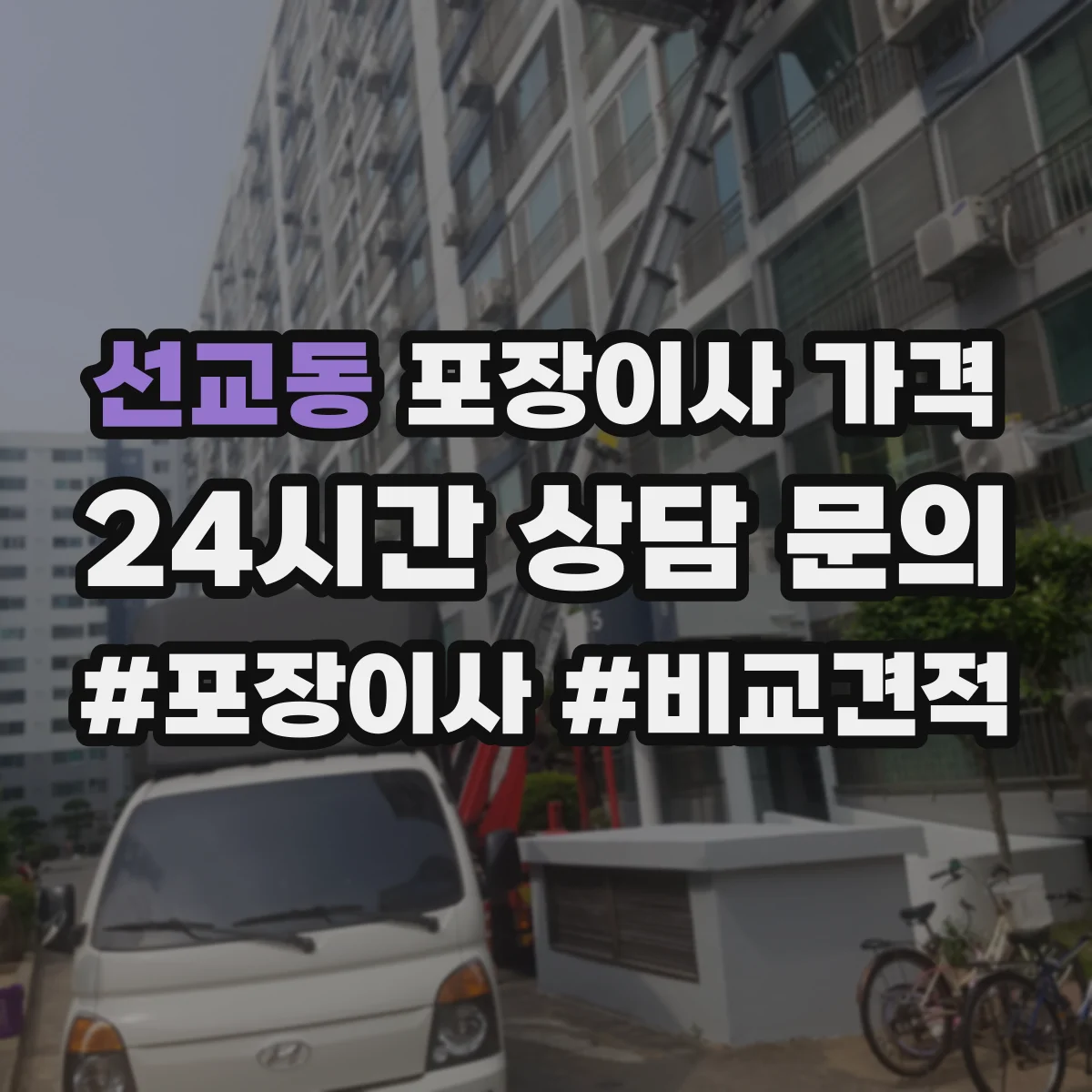 선교동 포장이사 가격