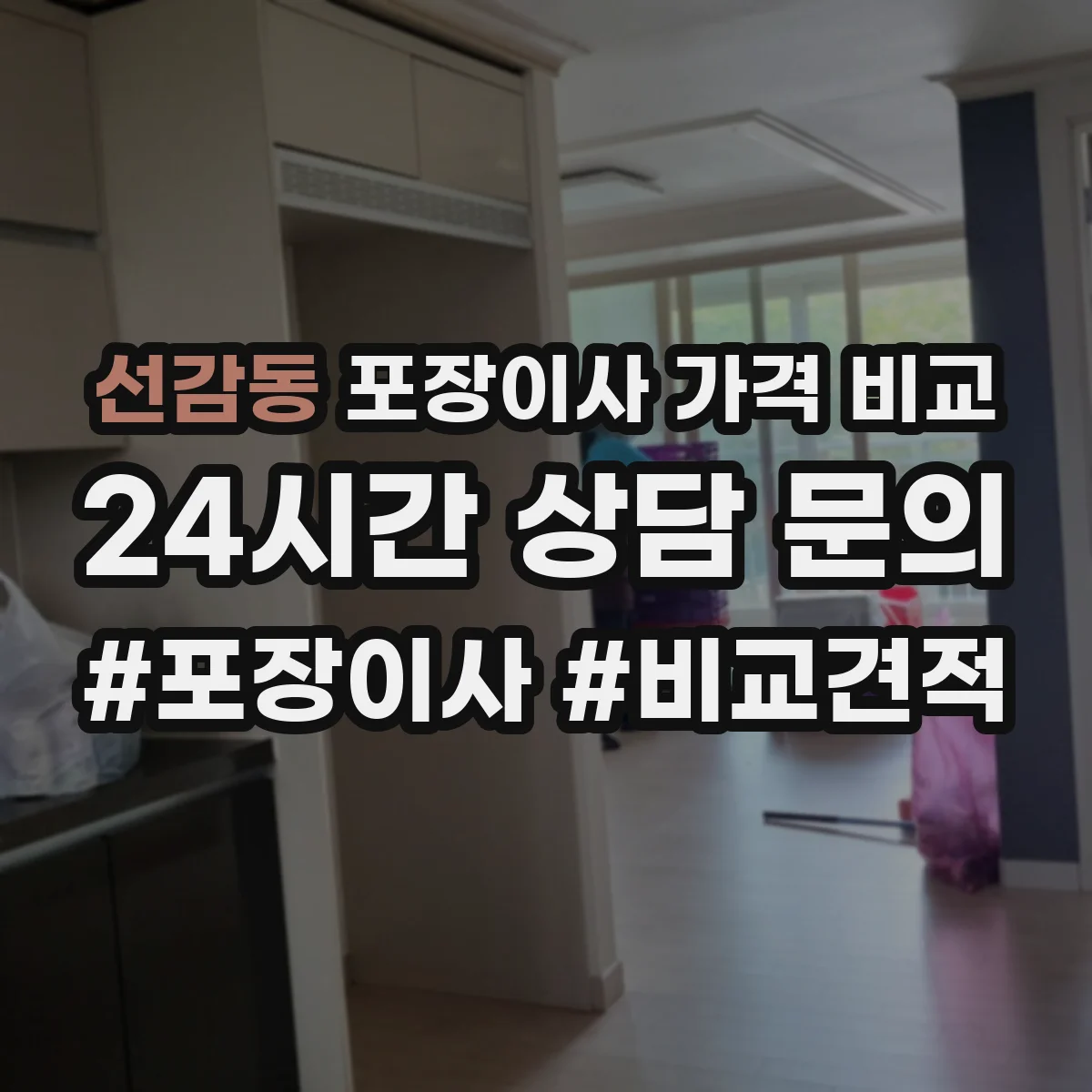선감동 포장이사 가격 비교