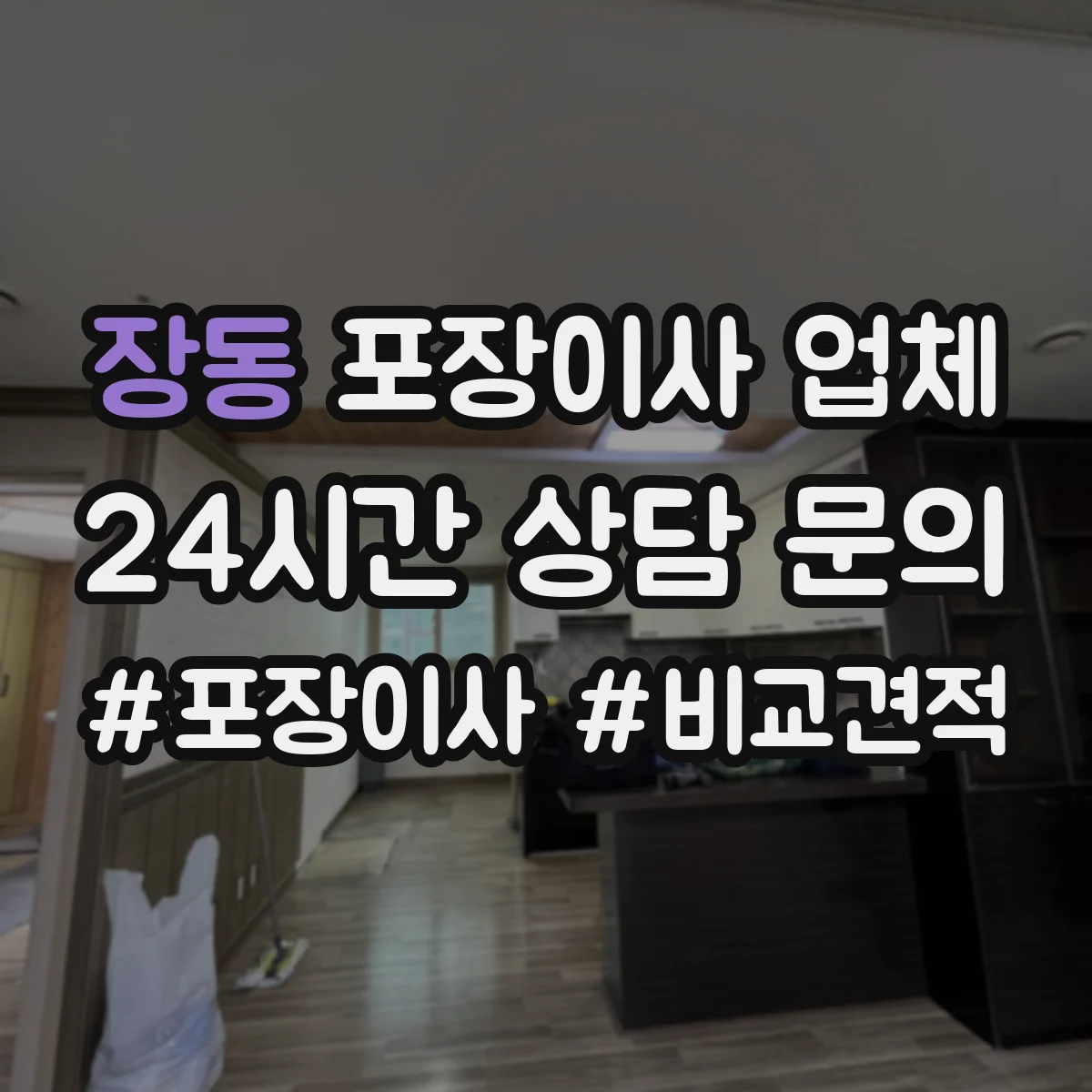 장동 포장이사 업체