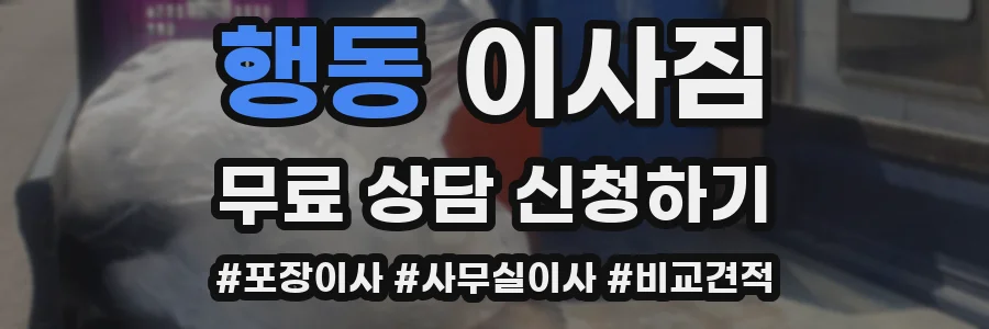 행동 이사짐