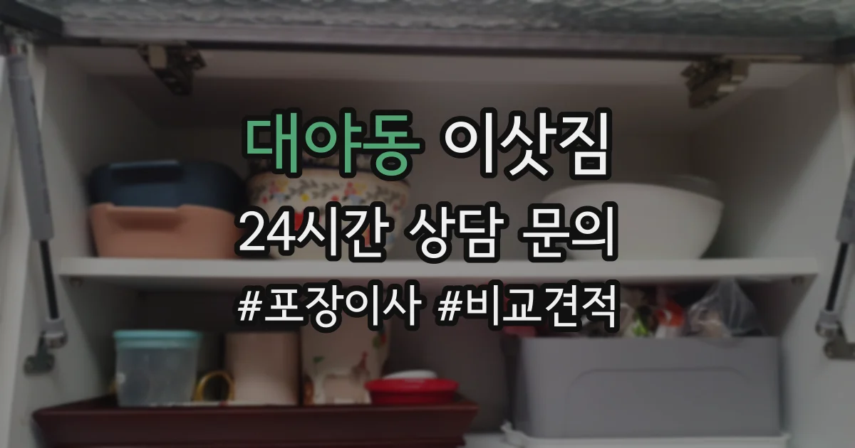 대야동 이삿짐