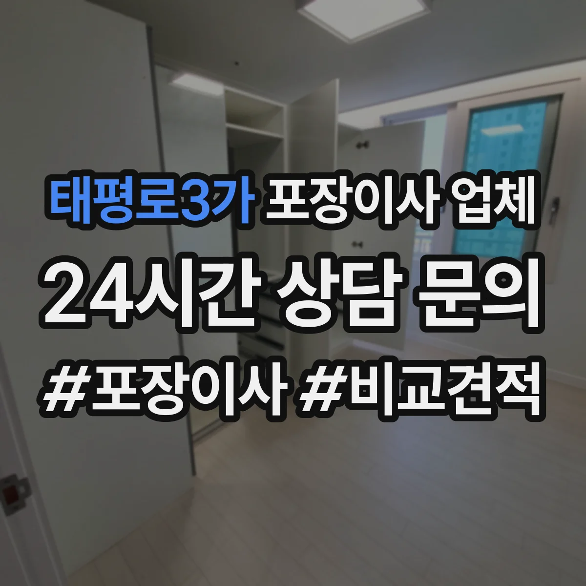 태평로3가 포장이사 업체