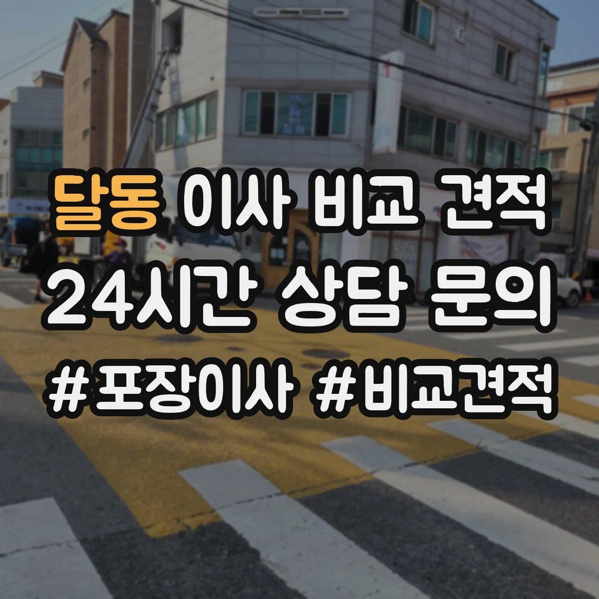 달동 이사 비교 견적
