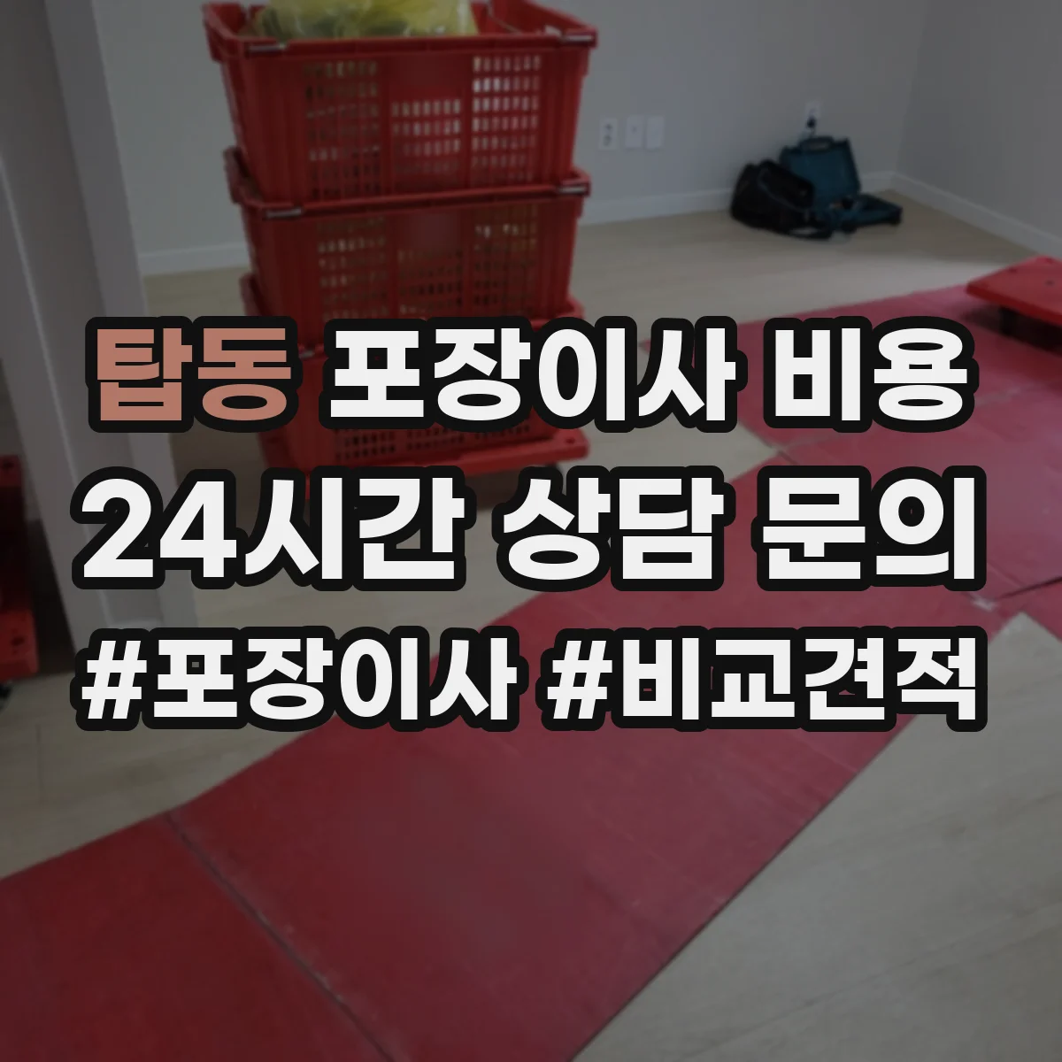탑동 포장이사 비용