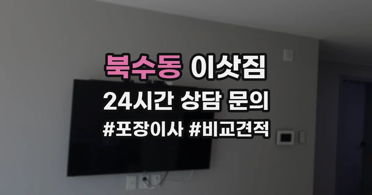 북수동 이삿짐