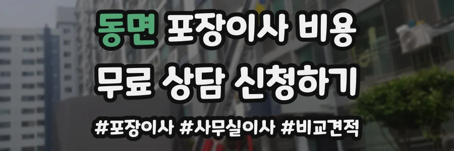 동면 포장이사 비용
