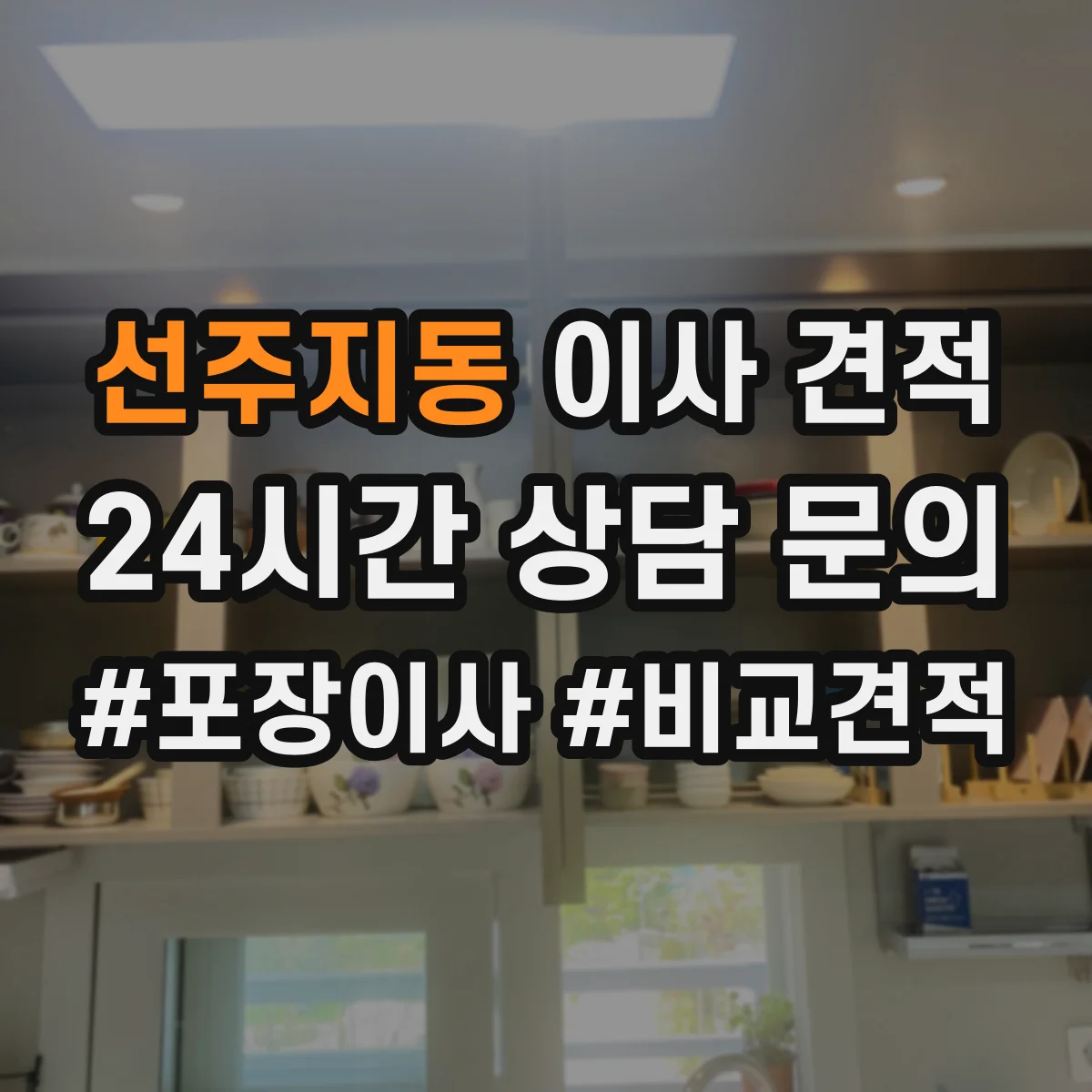 선주지동 이사 견적