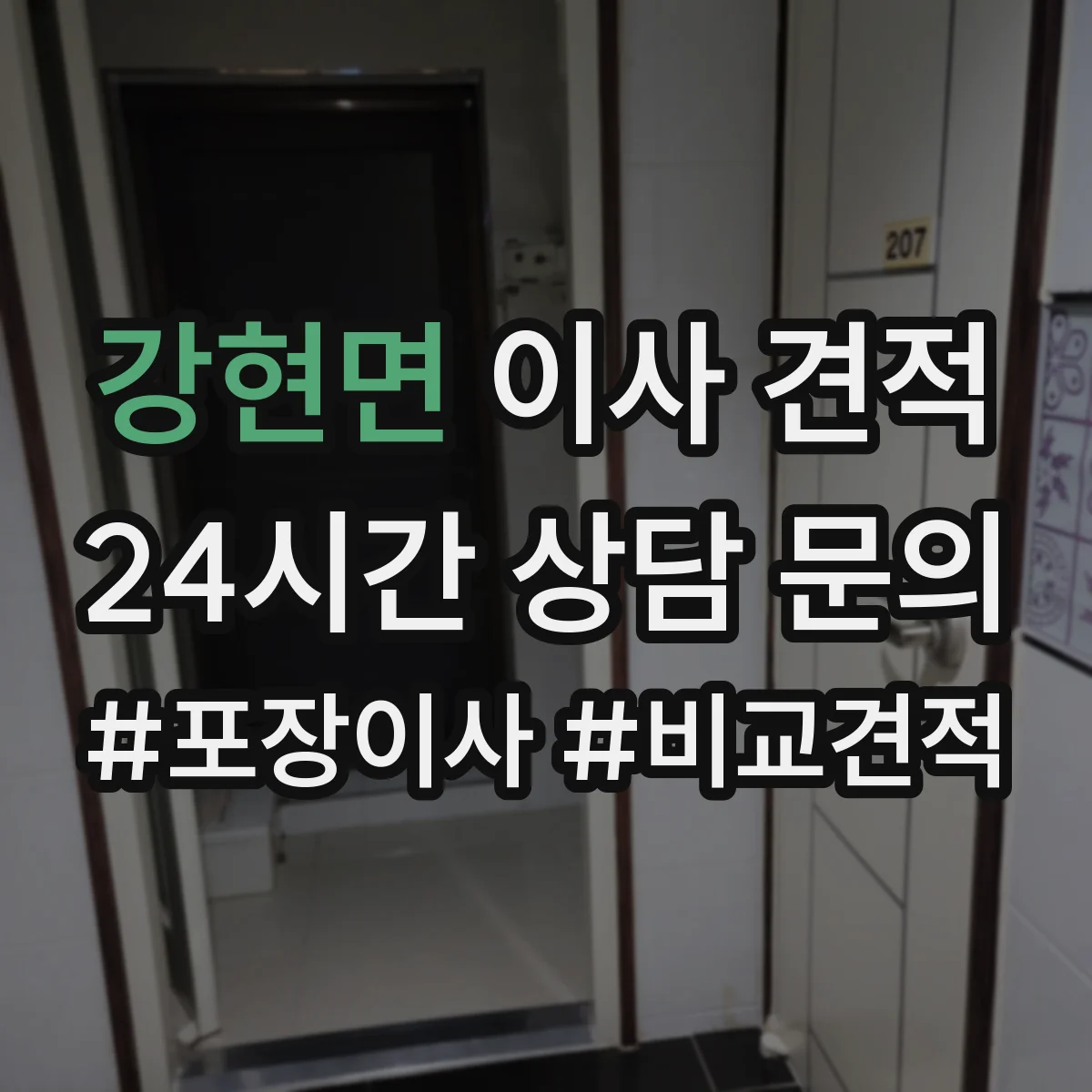 강현면 이사 견적