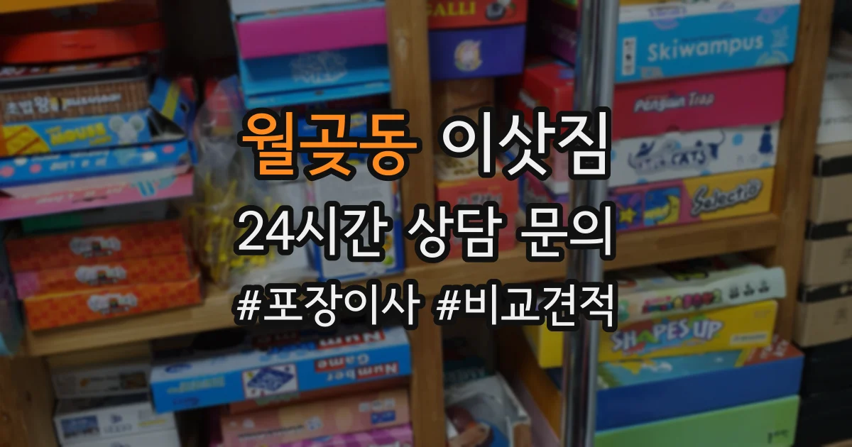 월곶동 이삿짐