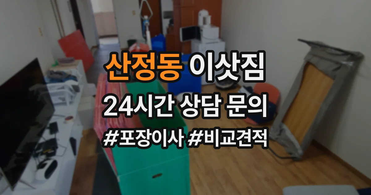 산정동 이삿짐