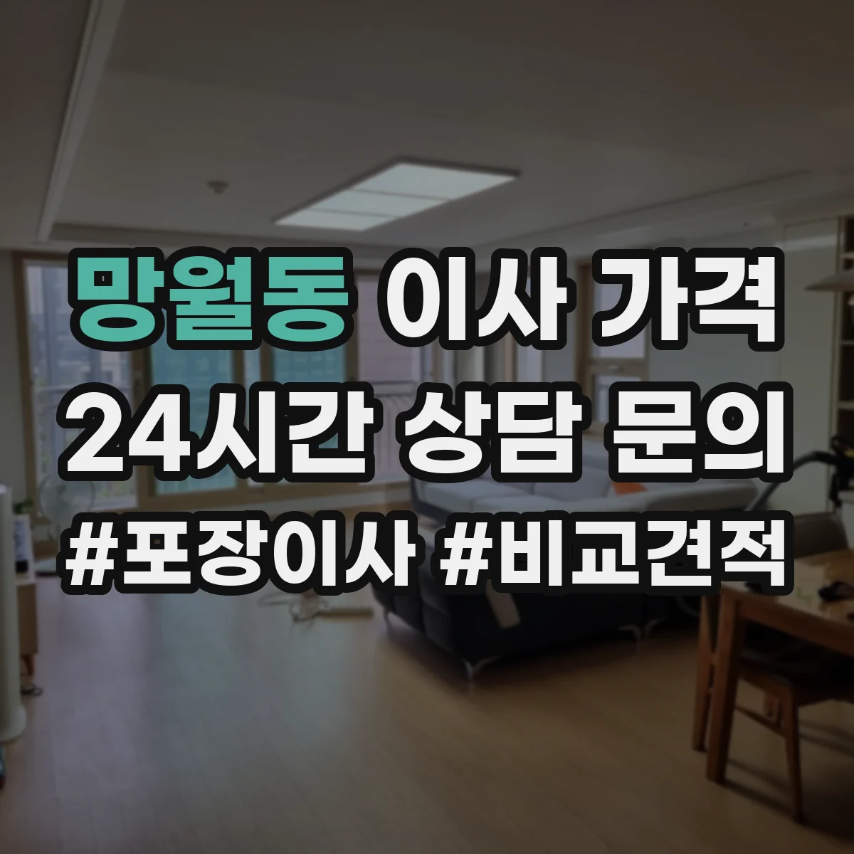 망월동 이사 가격
