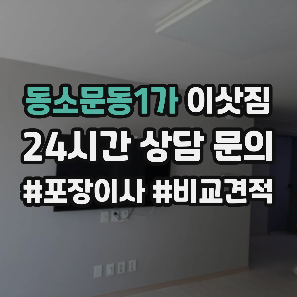 동소문동1가 이삿짐