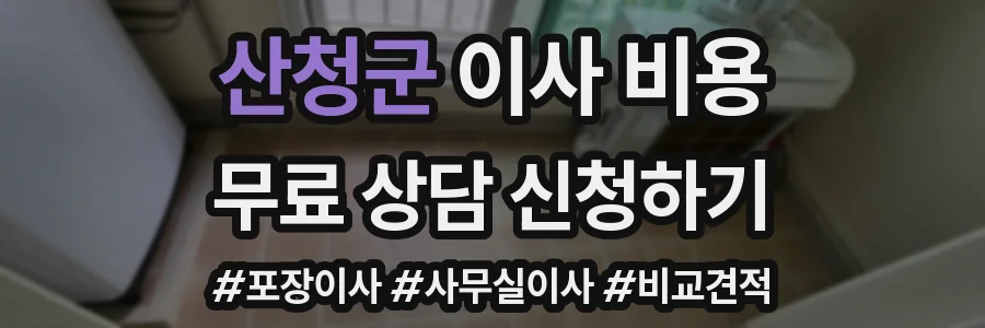 산청군 이사 비용