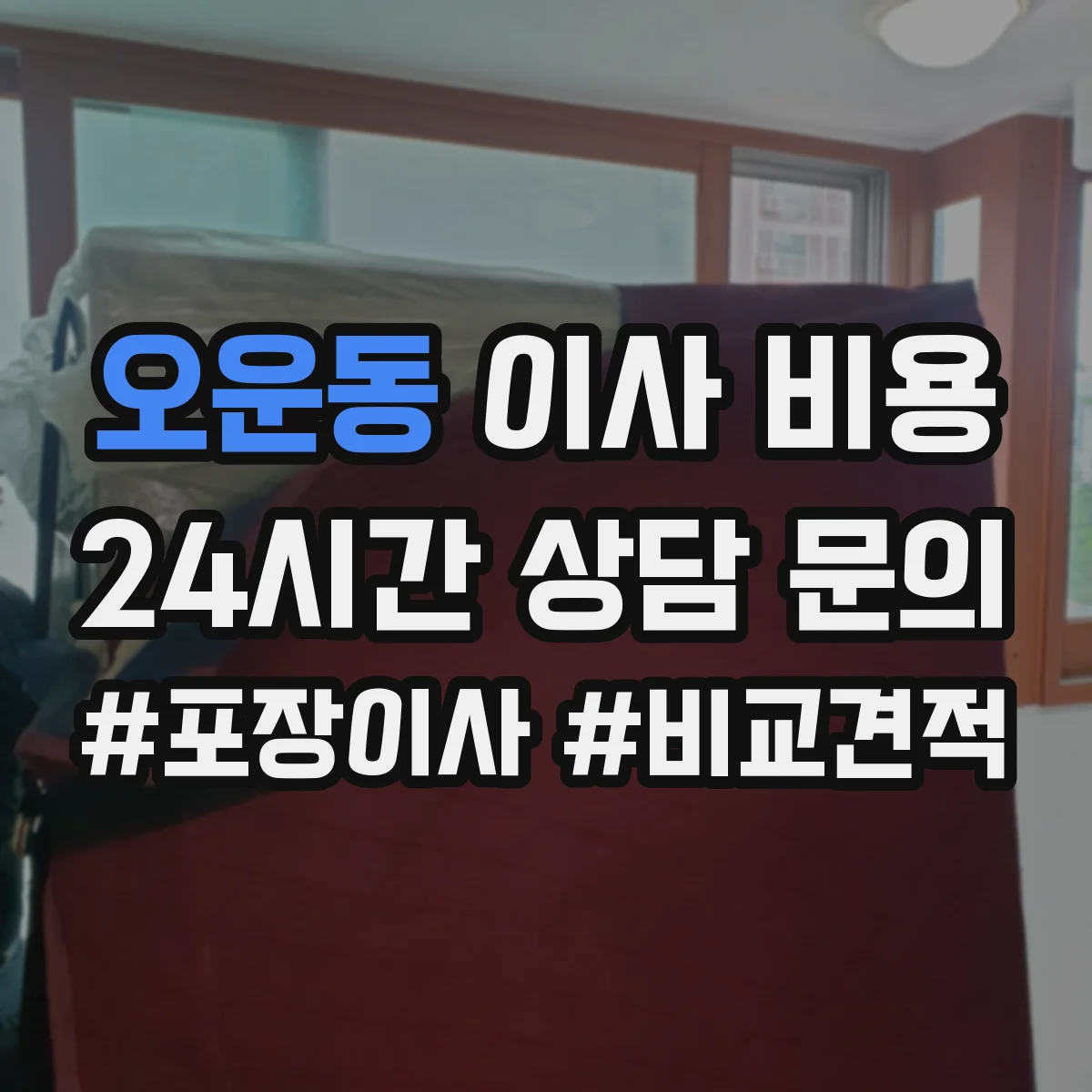 오운동 이사 비용