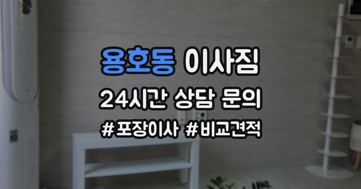 용호동 이사짐
