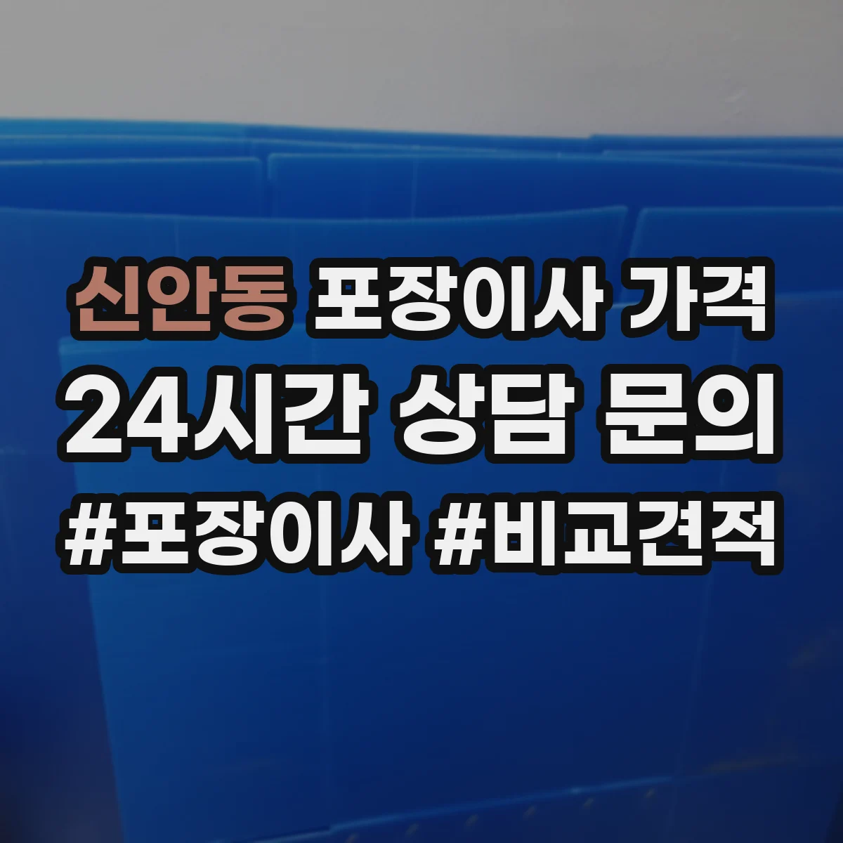신안동 포장이사 가격
