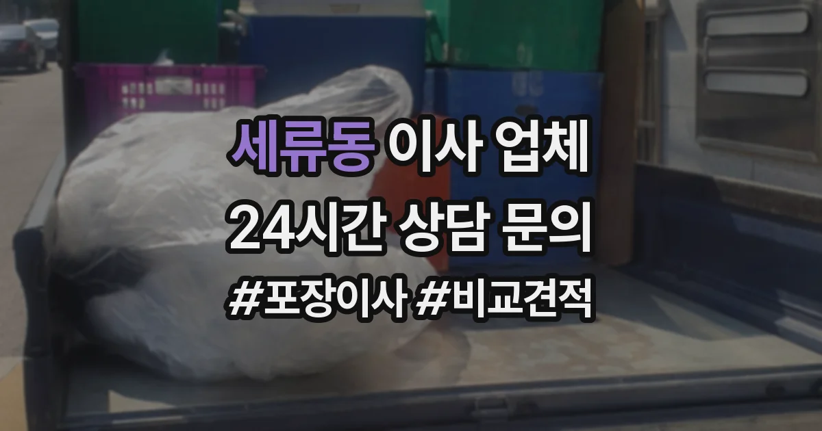 세류동 이사 업체