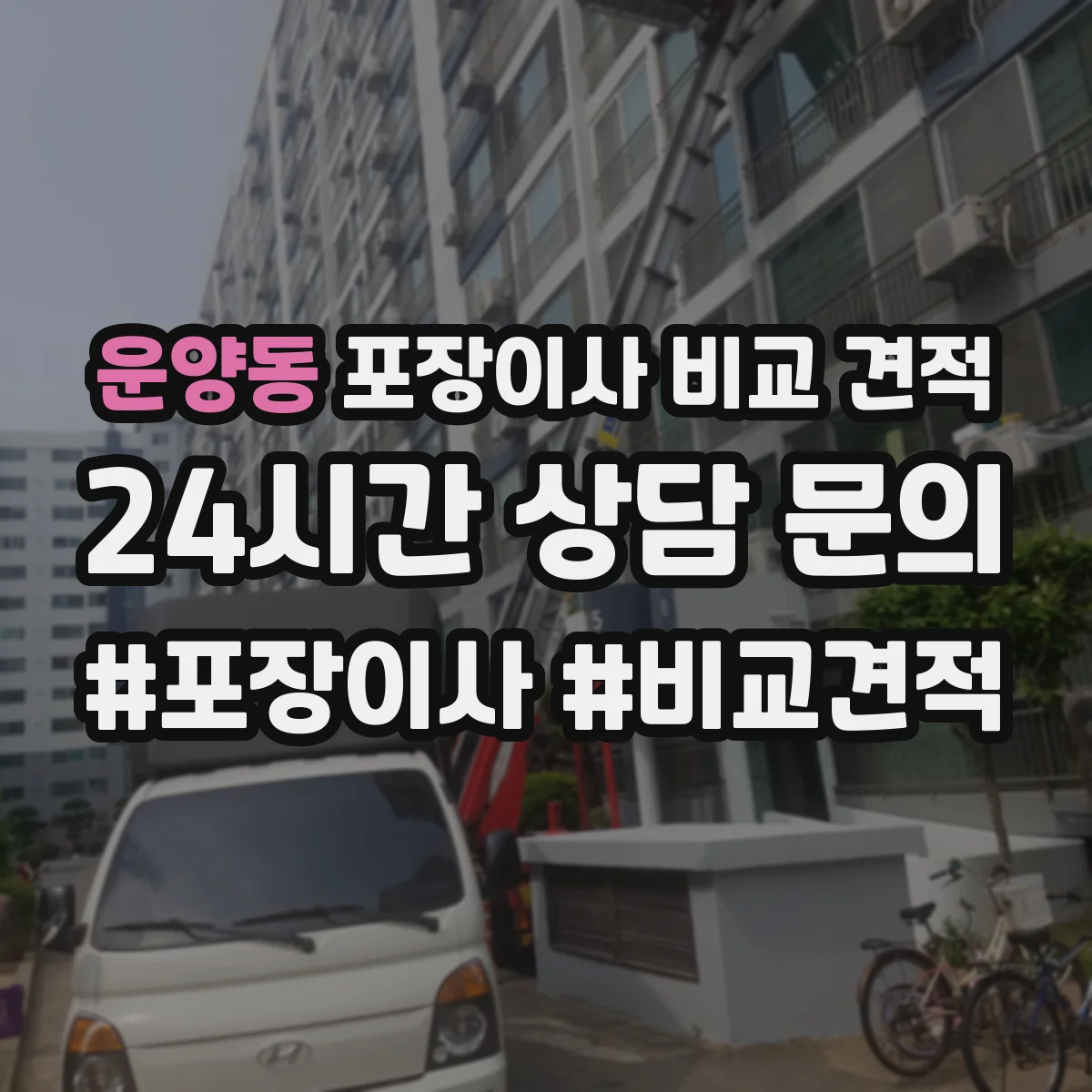 운양동 포장이사 비교 견적