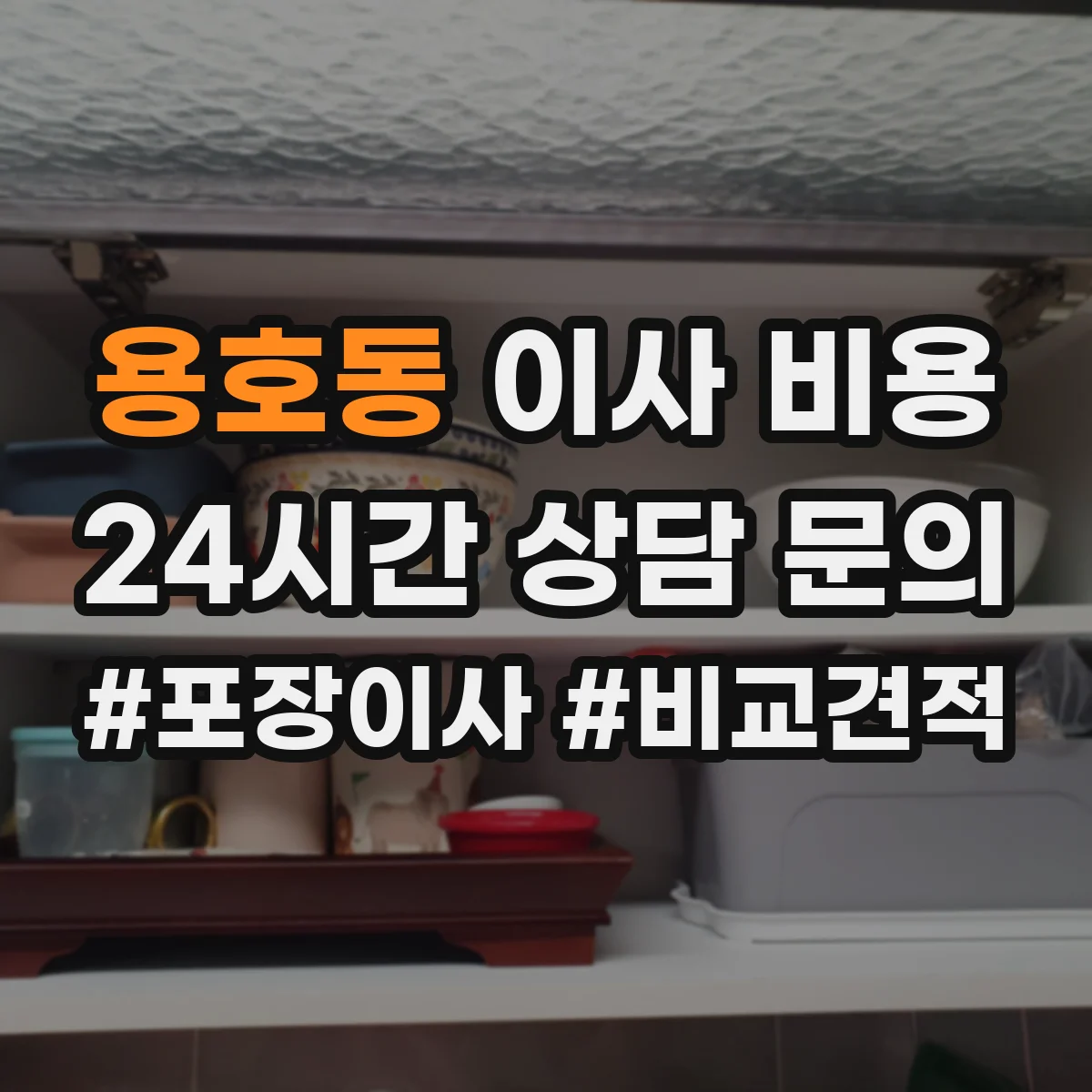 용호동 이사 비용