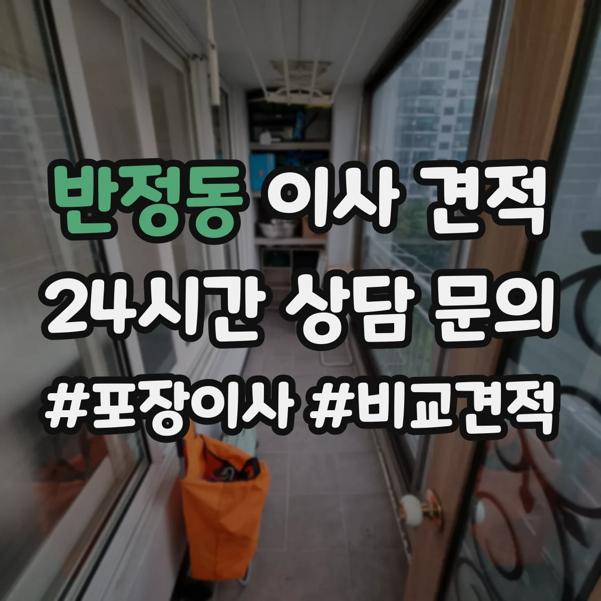 반정동 이사 견적