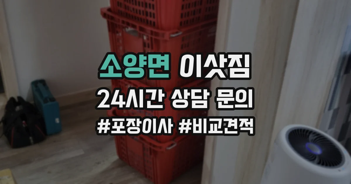 소양면 이삿짐