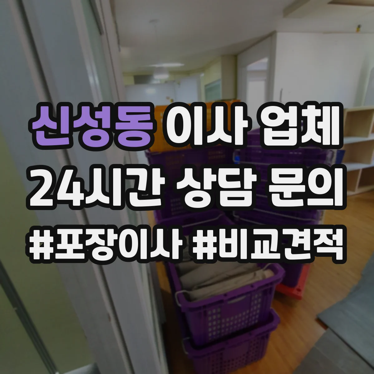 신성동 이사 업체