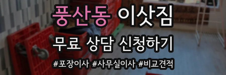 풍산동 이삿짐