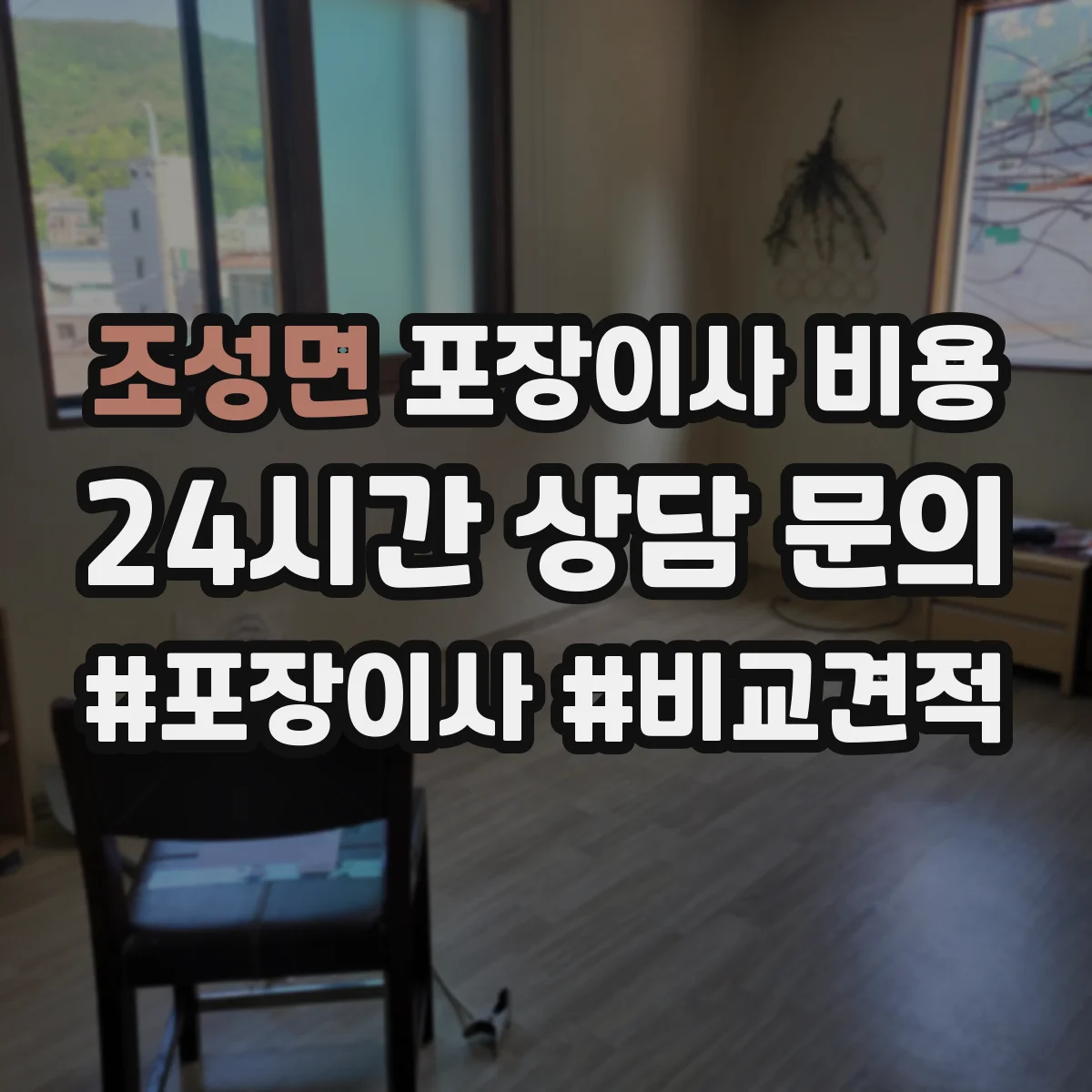 조성면 포장이사 비용