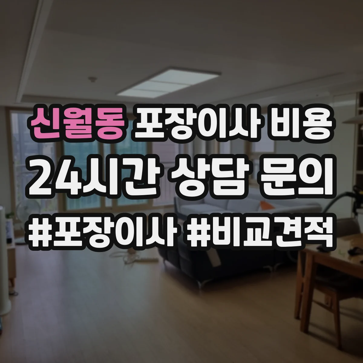 신월동 포장이사 비용