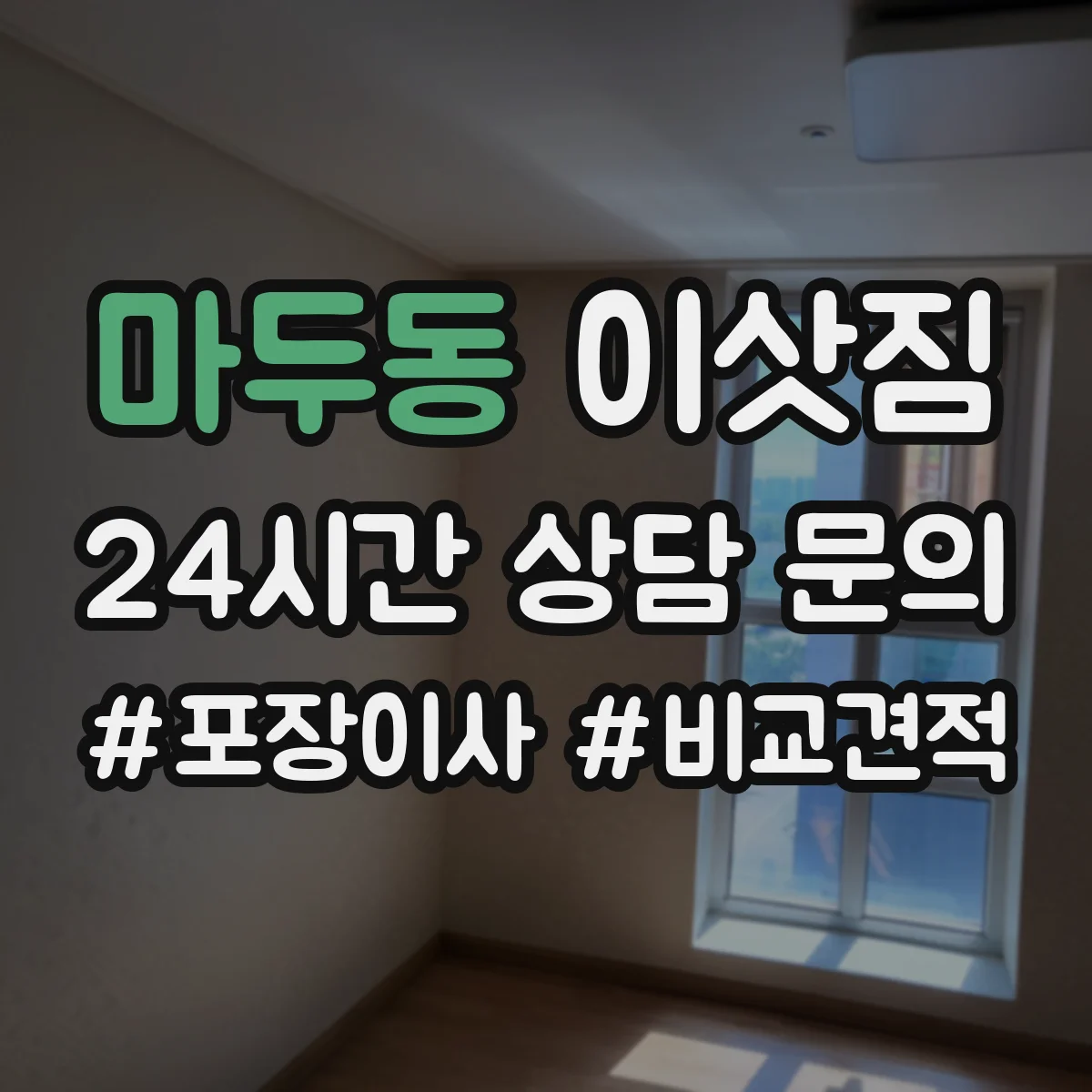 마두동 이삿짐