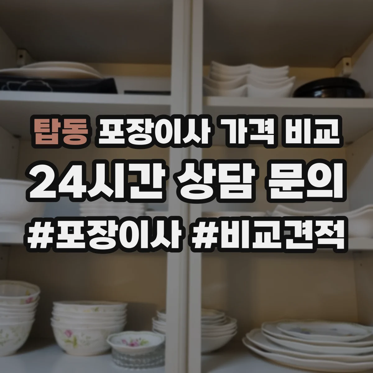 탑동 포장이사 가격 비교