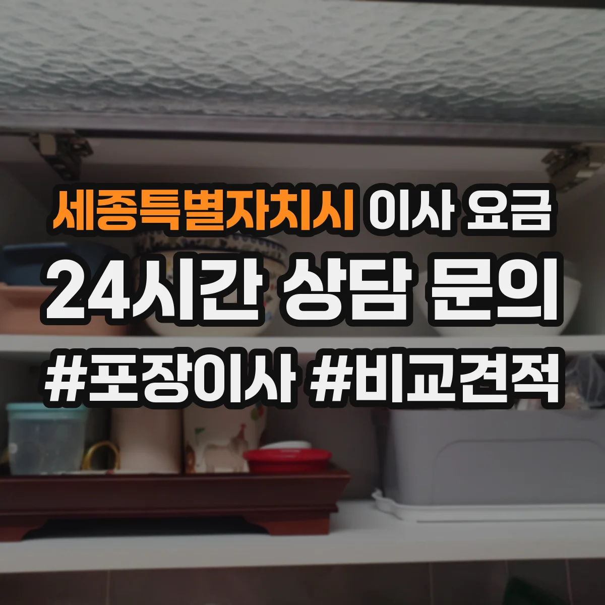 세종특별자치시 이사 요금