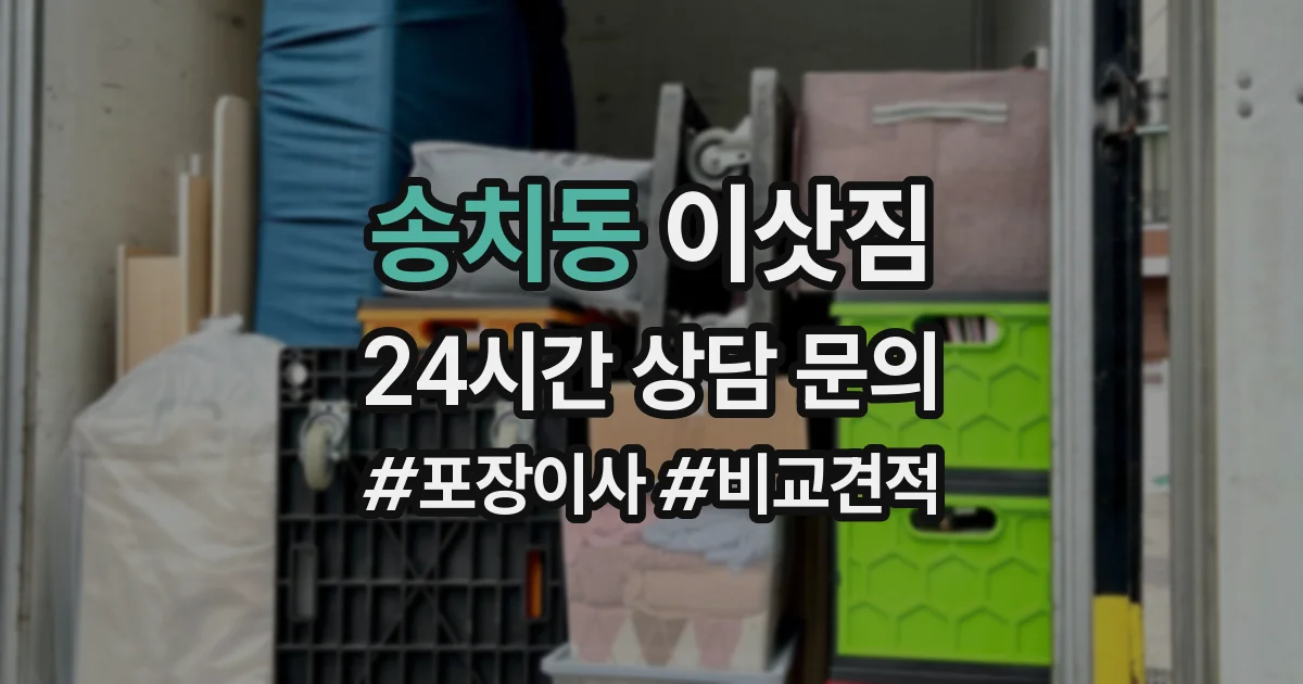 송치동 이삿짐